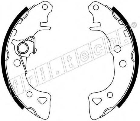 FRI.TECH. 1022030Y Комплект гальмівних колодок