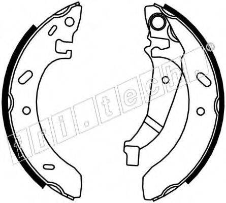 FRI.TECH. 1023005 Комплект гальмівних колодок