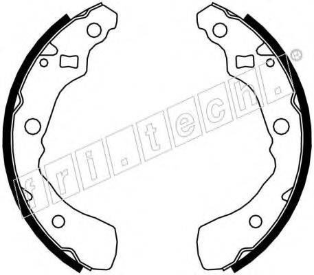 FRI.TECH. 1026349 Комплект гальмівних колодок
