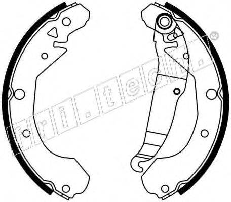FRI.TECH. 1027003 Комплект гальмівних колодок