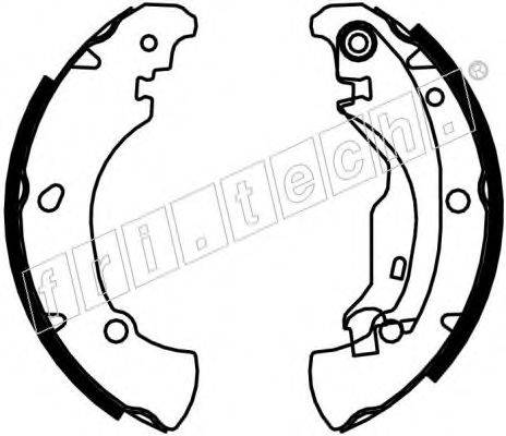 FRI.TECH. 1034100 Комплект гальмівних колодок