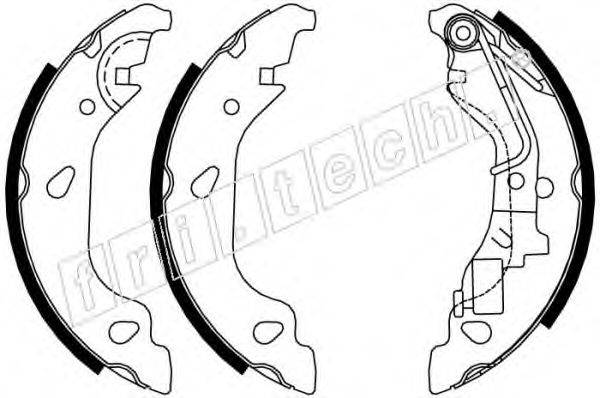 FRI.TECH. 1034104Y Комплект гальмівних колодок