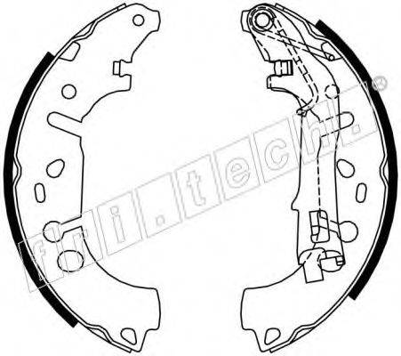 FRI.TECH. 1034117 Комплект гальмівних колодок