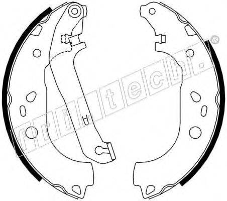FRI.TECH. 1040155 Комплект гальмівних колодок
