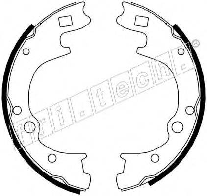 FRI.TECH. 1046209 Комплект гальмівних колодок