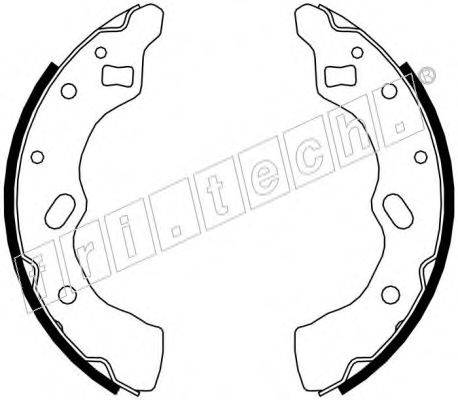 FRI.TECH. 1049145 Комплект гальмівних колодок