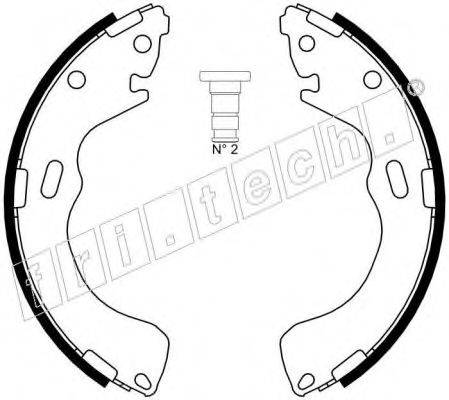 FRI.TECH. 1049150 Комплект гальмівних колодок