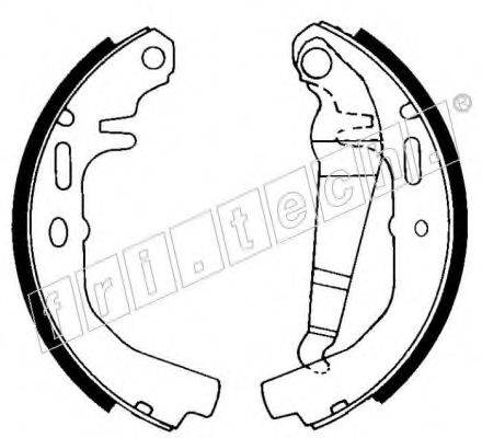 FRI.TECH. 1073158 Комплект гальмівних колодок