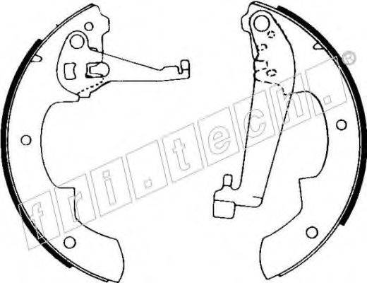 FRI.TECH. 1079179 Комплект гальмівних колодок