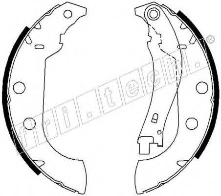 FRI.TECH. 1079190 Комплект гальмівних колодок