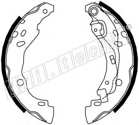 FRI.TECH. 1088234 Комплект гальмівних колодок