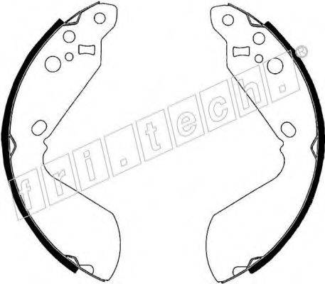 FRI.TECH. 1111240 Комплект гальмівних колодок