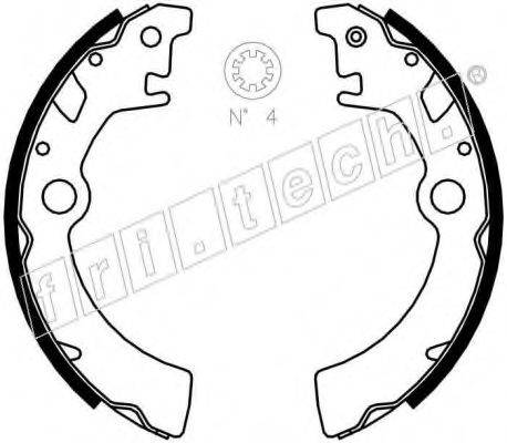 FRI.TECH. 1111242 Комплект гальмівних колодок