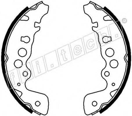 FRI.TECH. 1111243 Комплект гальмівних колодок