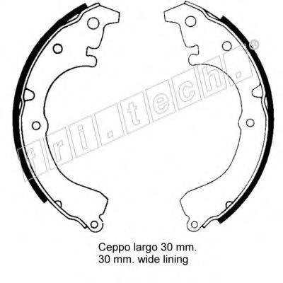 FRI.TECH. 1115246 Комплект гальмівних колодок