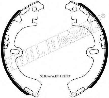 FRI.TECH. 1115290 Комплект гальмівних колодок