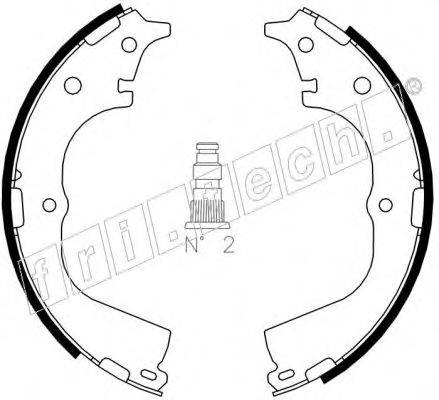 FRI.TECH. 1115294 Комплект гальмівних колодок