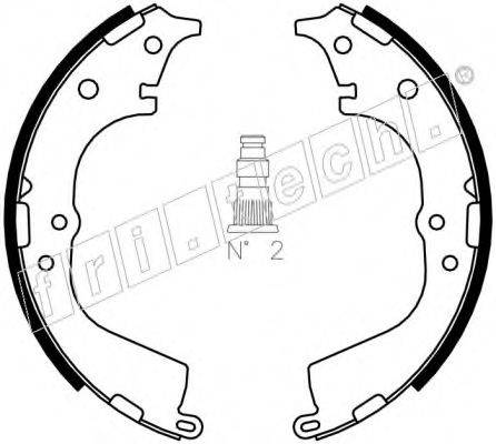 FRI.TECH. 1115298 Комплект гальмівних колодок