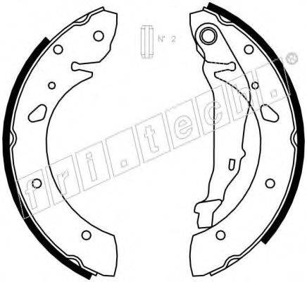 FRI.TECH. 1115300 Комплект гальмівних колодок