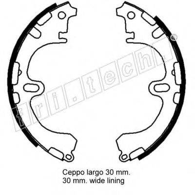 FRI.TECH. 1115303 Комплект гальмівних колодок