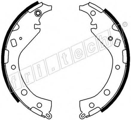 FRI.TECH. 1115309 Комплект гальмівних колодок