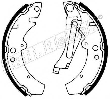 FRI.TECH. 1124268 Комплект гальмівних колодок