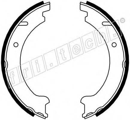 FRI.TECH. 1127272 Комплект гальмівних колодок, стоянкова гальмівна система