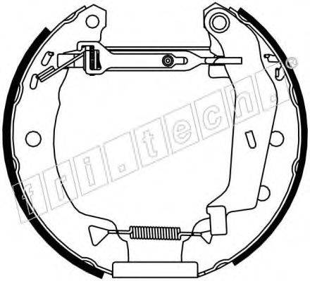 FRI.TECH. 16101 Комплект гальмівних колодок