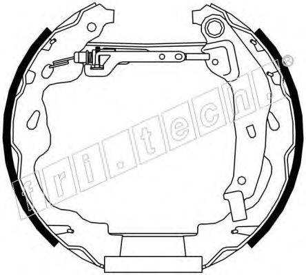 FRI.TECH. 16275 Комплект гальмівних колодок