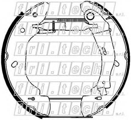 FRI.TECH. 16289 Комплект гальмівних колодок