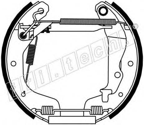 FRI.TECH. 16293 Комплект гальмівних колодок