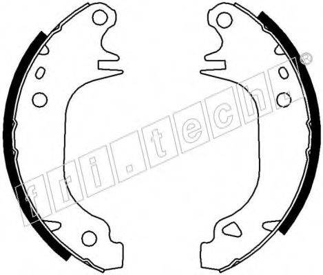 FRI.TECH. 17013 Комплект гальмівних колодок