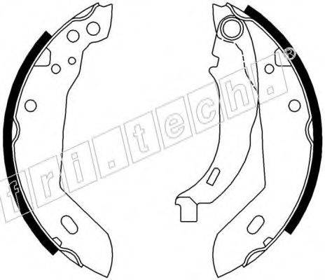 FRI.TECH. 17020 Комплект гальмівних колодок