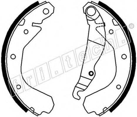 FRI.TECH. 17038 Комплект гальмівних колодок