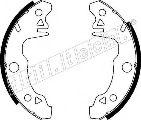 FRI.TECH. 17051 Комплект гальмівних колодок