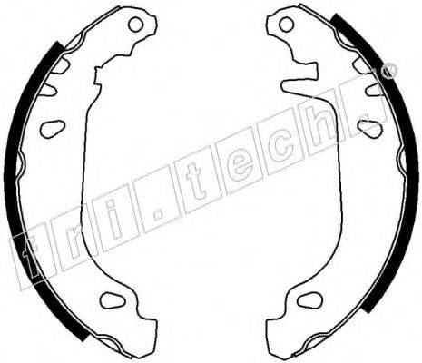 FRI.TECH. 17056 Комплект гальмівних колодок