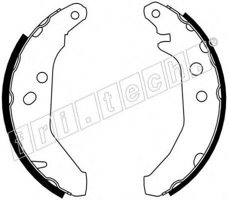 FRI.TECH. 17066 Комплект гальмівних колодок