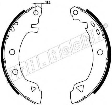 FRI.TECH. 17146 Комплект гальмівних колодок