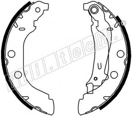 FRI.TECH. 17163 Комплект гальмівних колодок