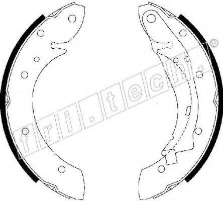 FRI.TECH. 17184 Комплект гальмівних колодок