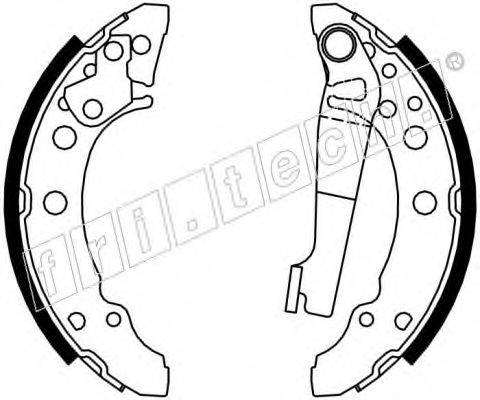FRI.TECH. 17188 Комплект гальмівних колодок