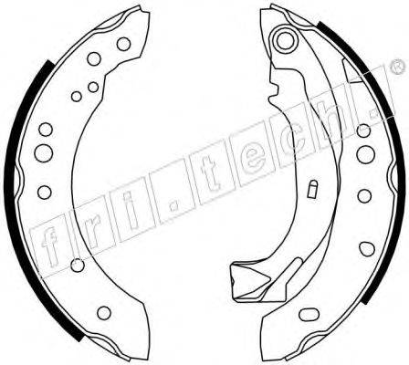 FRI.TECH. 17198 Комплект гальмівних колодок