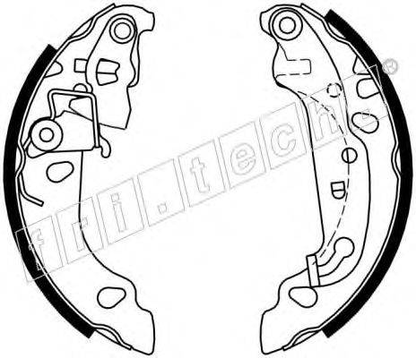 FRI.TECH. 17205 Комплект гальмівних колодок