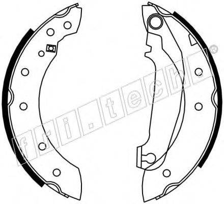 FRI.TECH. 17206 Комплект гальмівних колодок