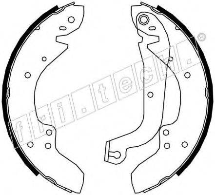 FRI.TECH. 17238 Комплект гальмівних колодок