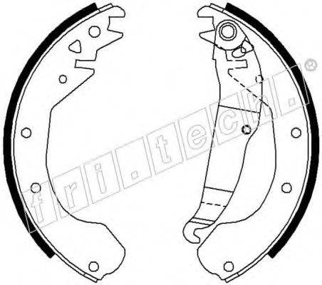 FRI.TECH. 17246 Комплект гальмівних колодок