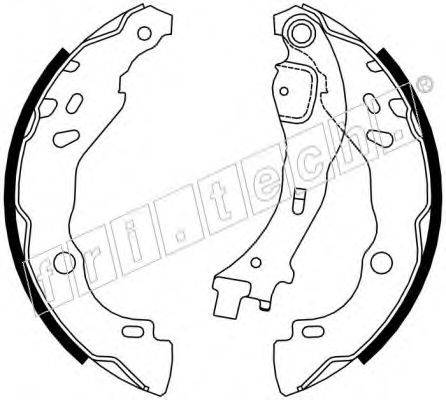 FRI.TECH. 17258 Комплект гальмівних колодок
