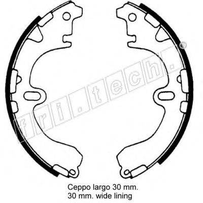 FRI.TECH. 17329 Комплект гальмівних колодок