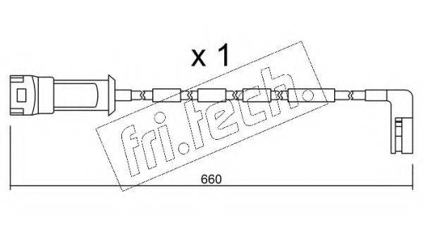 FRI.TECH. SU082 Сигналізатор, знос гальмівних колодок