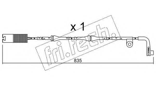 FRI.TECH. SU158 Сигналізатор, знос гальмівних колодок